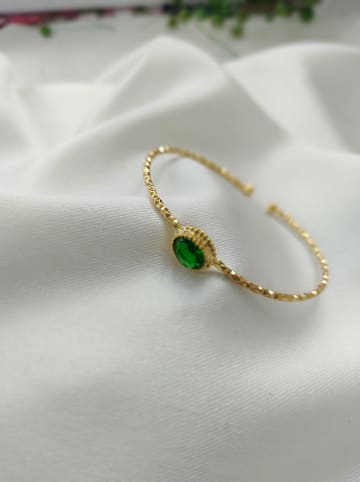 WOOW Vergulde armband met edelsteen