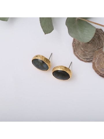WOOW Vergold. Ohrstecker mit Edelsteinenen