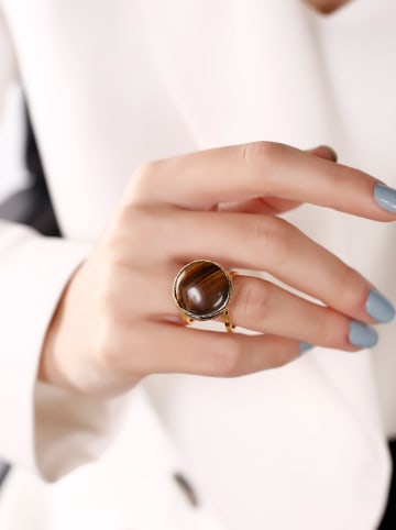 WOOW Vergold. Ring mit Edelsteinen
