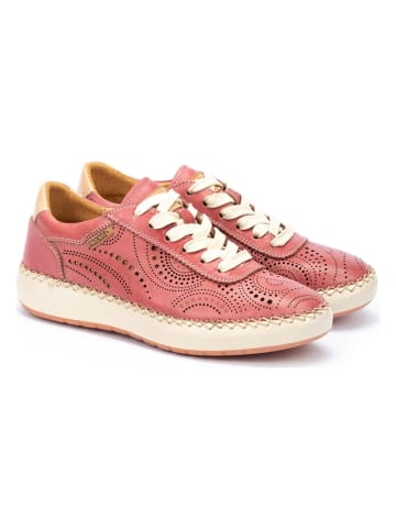 Pikolinos Skórzane sneakersy "Mesina" w kolorze różowym