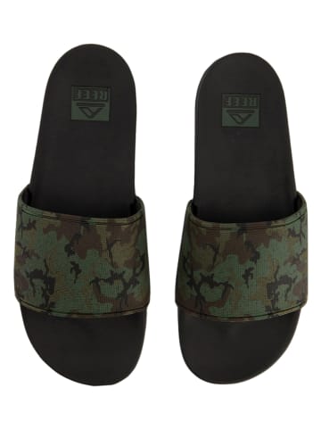 Reef Klapki "Cushion Slide" w kolorze khaki