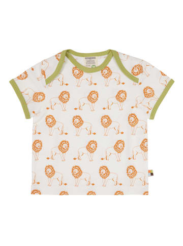 loud + proud Koszulka w kolorze biało-pomarańczowym