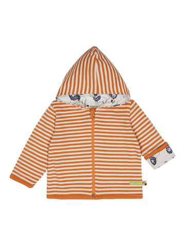 loud + proud Dwustronna kurtka przejściowa w kolorze pomarańczowo-szarym