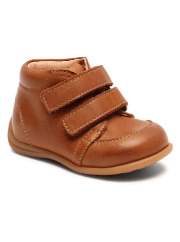 bisgaard Leren loopleerschoenen cognackleurig