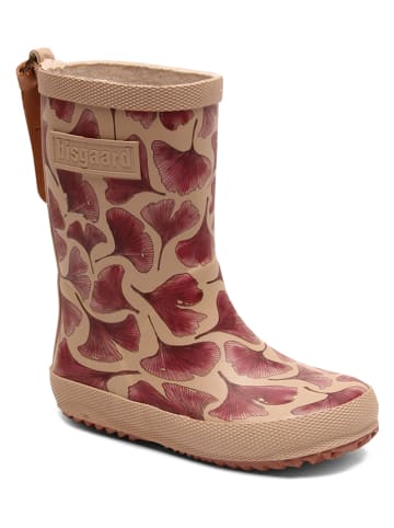 bisgaard Gummistiefel in Beige/ Lila