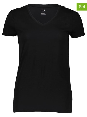 GAP Koszulki (2 szt.) w kolorze białym i czarnym