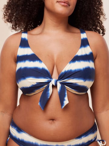 Triumph Bikinitop "Summer Fizz" donkerblauw/wit