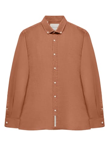 Polo Club Lniana koszula - Regular fit - w kolorze jasnobrązowym