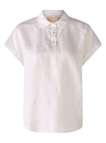 Oui Lniana bluzka w kolorze białym