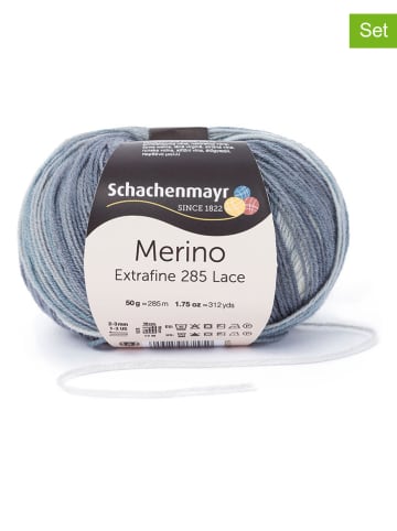 Schachenmayr since 1822 10er-Set: Merinowollgarne "Merino Extrafine 285" in Blau - 10x 50 g