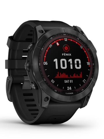 Garmin GPS-Multisport-Smartwatch "Fenix® 7X Solar" in Schwarz/ Anthrazit