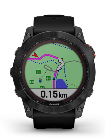 Garmin GPS-Multisport-Smartwatch "Fenix® 7X Solar" in Schwarz/ Anthrazit