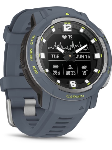 Garmin GPS-Smartwatch "Instinct® Crossover" in Blaugrau/ Silber