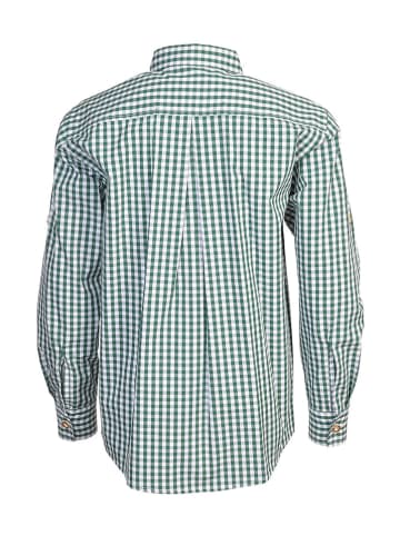 New G.O.L Trachtenhemd in Grün/ Weiß