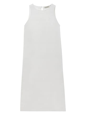 Polo Club Lniana sukienka w kolorze białym
