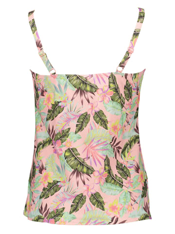 s.Oliver Tankini-Oberteil in Grün/ Rosa