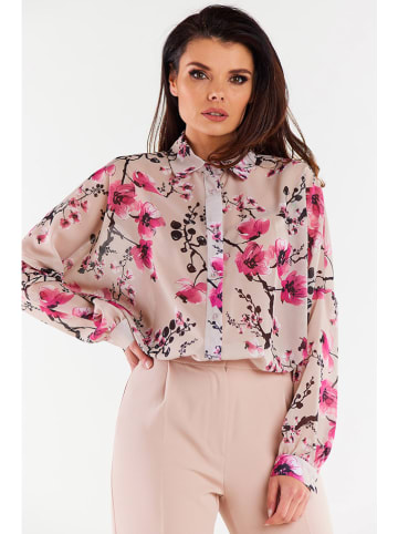 Awama Blouse beige/roze