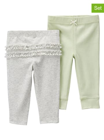 carter's 2-delige set: leggings grijs/groen