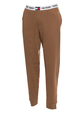 Tommy Hilfiger Spodnie dresowe w kolorze jasnobrązowym
