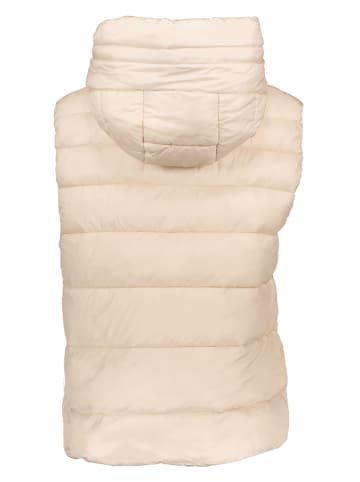 ESPRIT Doorgestikte bodywarmer crème