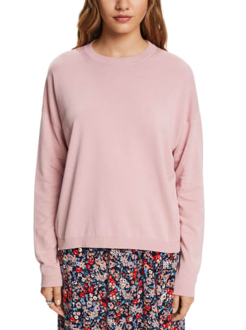 ESPRIT Sweter w kolorze jasnoróżowym