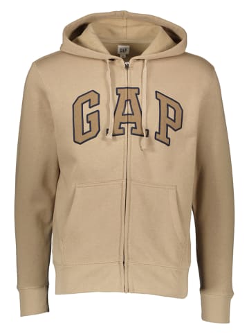 GAP Sweatjacke in Beige