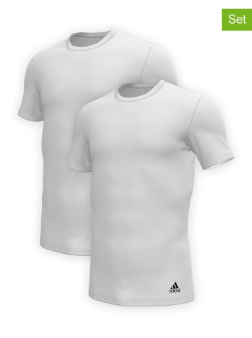 adidas 2er-Set: Shirts in Weiß