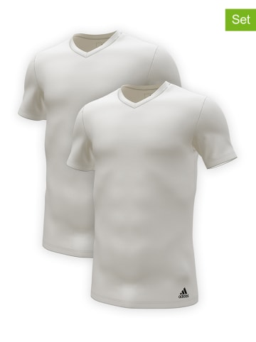 adidas 2-delige set: shirts wit