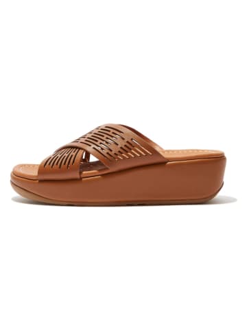 fitflop Sleehakslippers lichtbruin