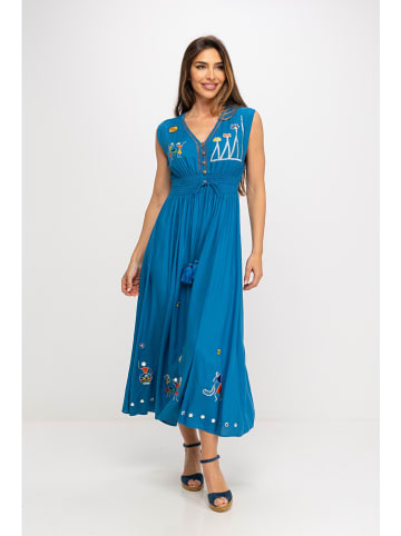 Peace & Love Sukienka w kolorze niebieskim