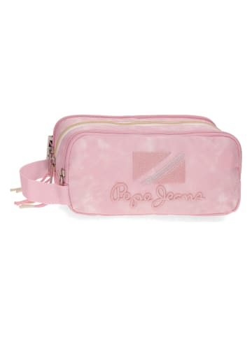 Pepe Jeans Piórnik w kolorze jasnoróżowym - 22 x 10 x 9 cm