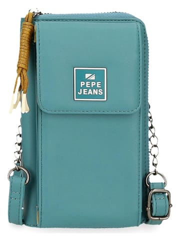 Pepe Jeans Handytasche in Türkis - (B)11 x (H)20 x (T)4 cm