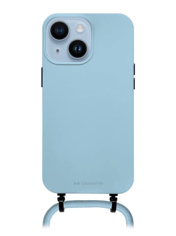 case&me Case voor iPhone 14 Plus lichtblauw