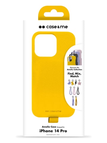 case&me Case für iPhone 14 Pro in Gelb