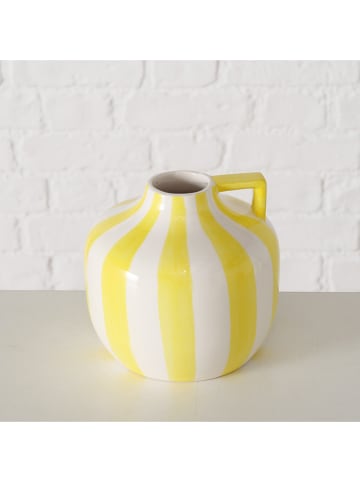Boltze Wazony (2 szt.) "Malta" w kolorze zielonym i żółtym - wys. 14 cm