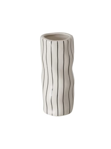 Boltze Vaas "Linea" wit - (H)15 cm