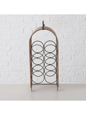 Boltze Weinregal "Chianti" in Hellbraun - (B)21 x (H)50 x (T)18 cm