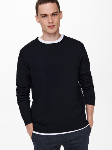 ONLY & SONS Sweter "Wyler" w kolorze czarnym