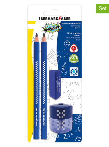 Eberhard Faber 2er-Set: Bleistifte "TRI Winner" - 2x 4 Teile
