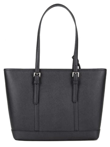 Michael Kors Skórzana torebka w kolorze czarnym - 36 x 25 x 13 cm