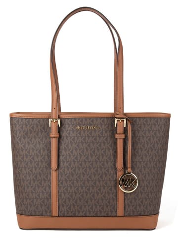 Michael Kors Schoudertas bruin/lichtbruin - (B)36 x (H)25 x (D)13 cm