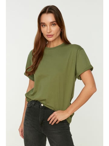 trendyol Koszulka w kolorze zielonym
