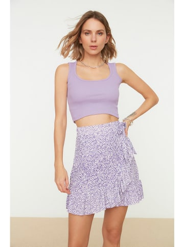 trendyol Spódnica w kolorze fioletowo-białym