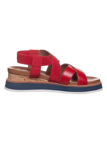 Ara Shoes Leren sleehaksandalen rood