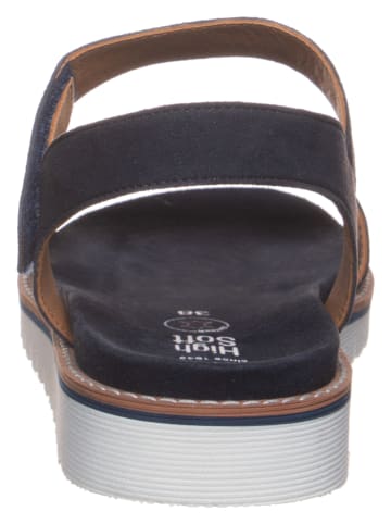 Ara Shoes Leder-Sandalen in Dunkelblau