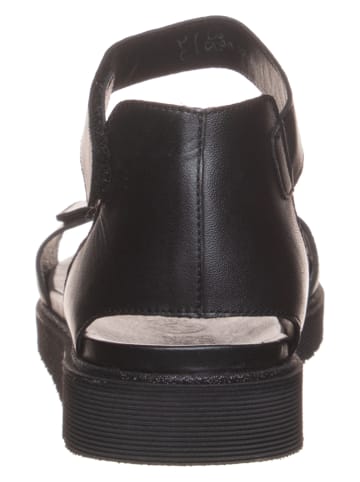 Ara Shoes Leder-Sandalen in Schwarz