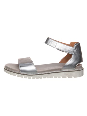 Ara Shoes Leder-Sandalen in Silber