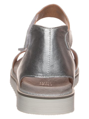 Ara Shoes Leder-Sandalen in Silber