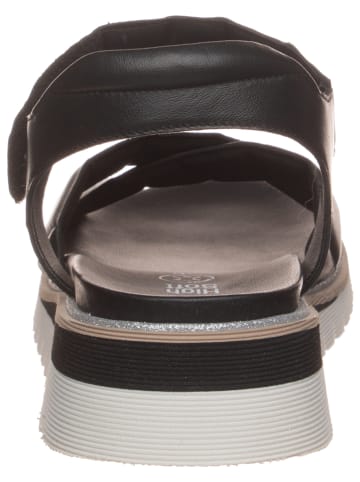 Ara Shoes Leder-Sandalen in Schwarz