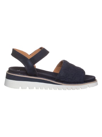 Ara Shoes Leren sleehaksandalen donkerblauw